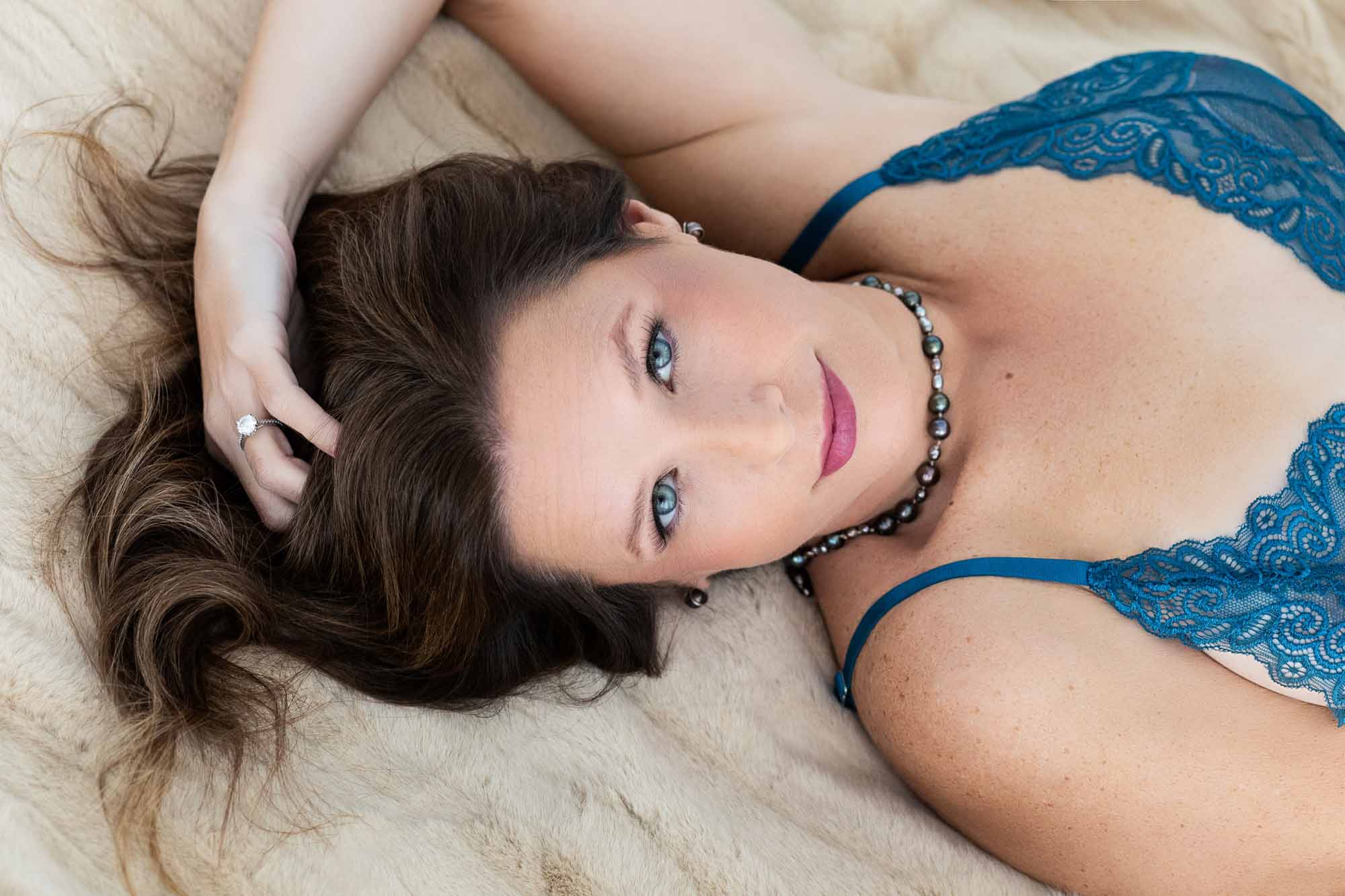 Boudoir portrait of women